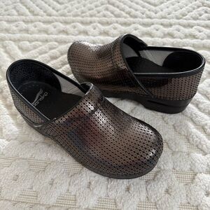 Dansko Bronze Sequins Professional Clogs size EU 38 ( US size 7.5 - 8)